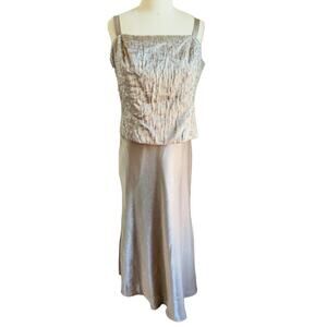 KM Collections Midi Formal Beaded Top Dress